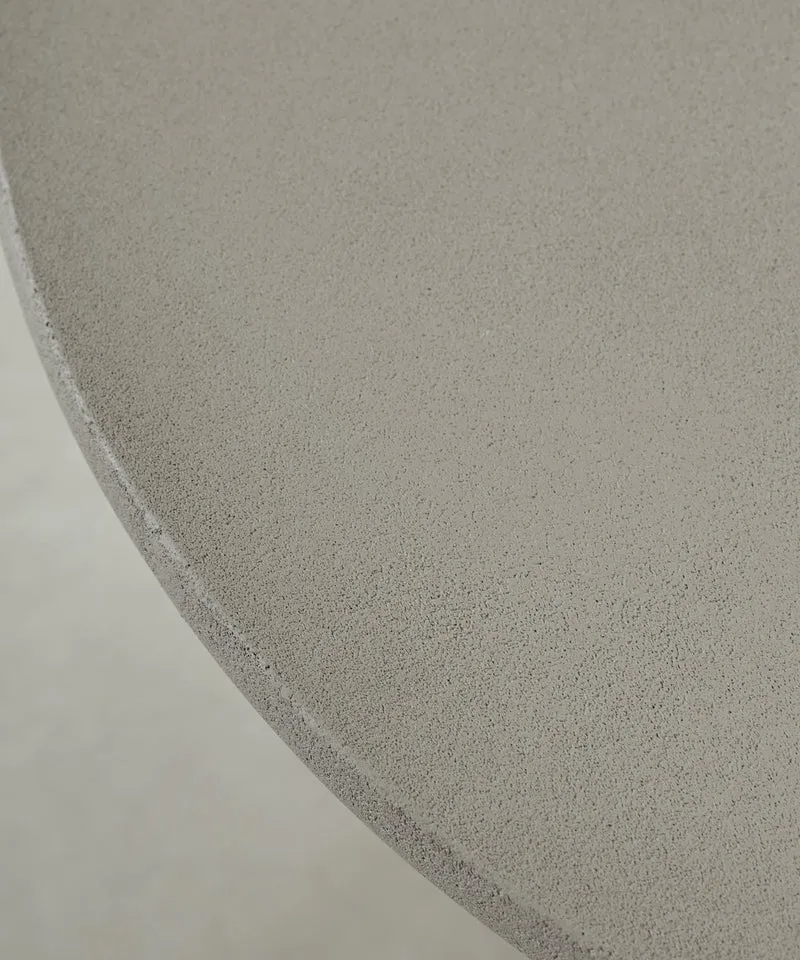 Mesa de Comedor Redonda en Microcemento Argo (80 cm)