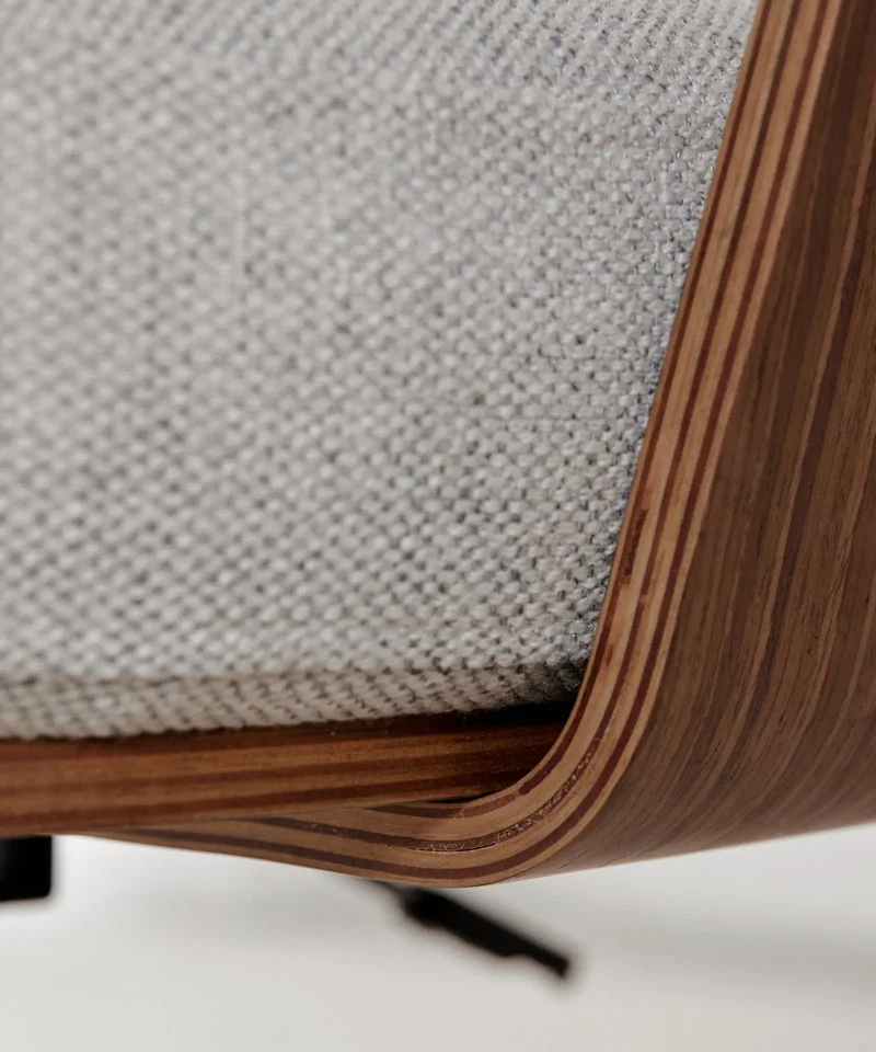 Silla de Escritorio de Tela y Madera Lexa