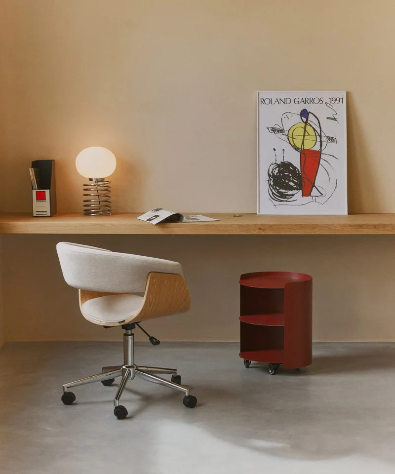 Mesita auxiliar de metal Rilo (37x46 cm)