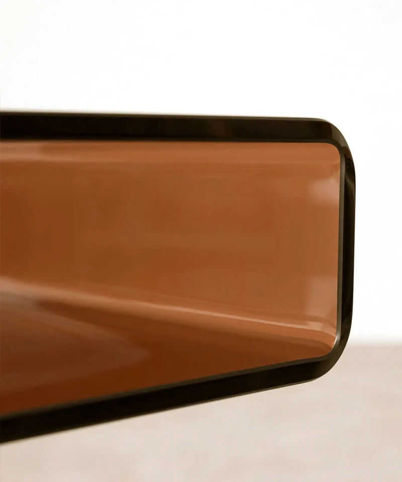 Mesa Auxiliar de Cristal Templado Saura