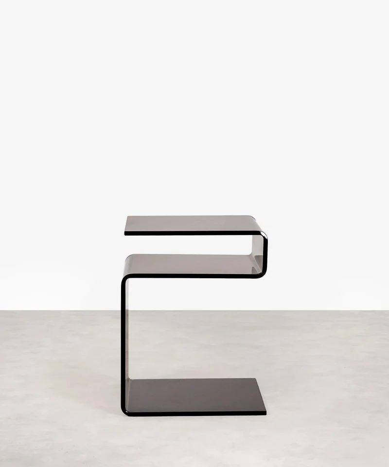 Mesa Auxiliar de Cristal Templado Saura