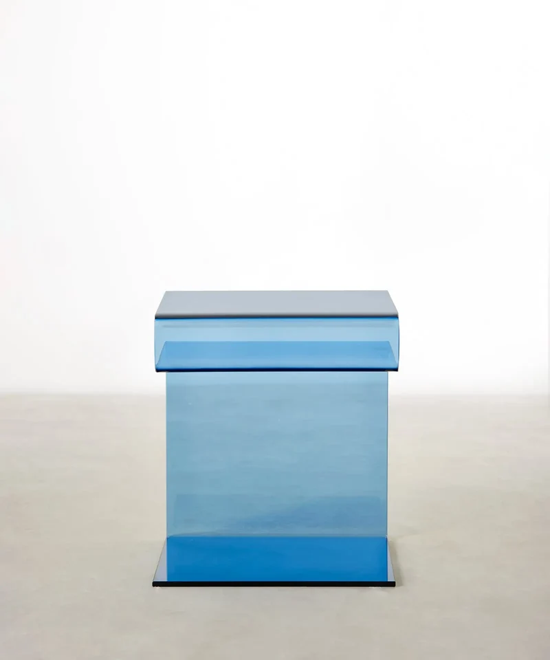 Mesa Auxiliar de Cristal Templado Saura
