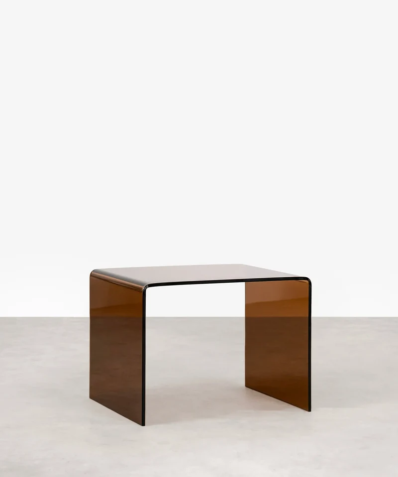 Mesa de Cristal Templado Jolene (63x50 cm)