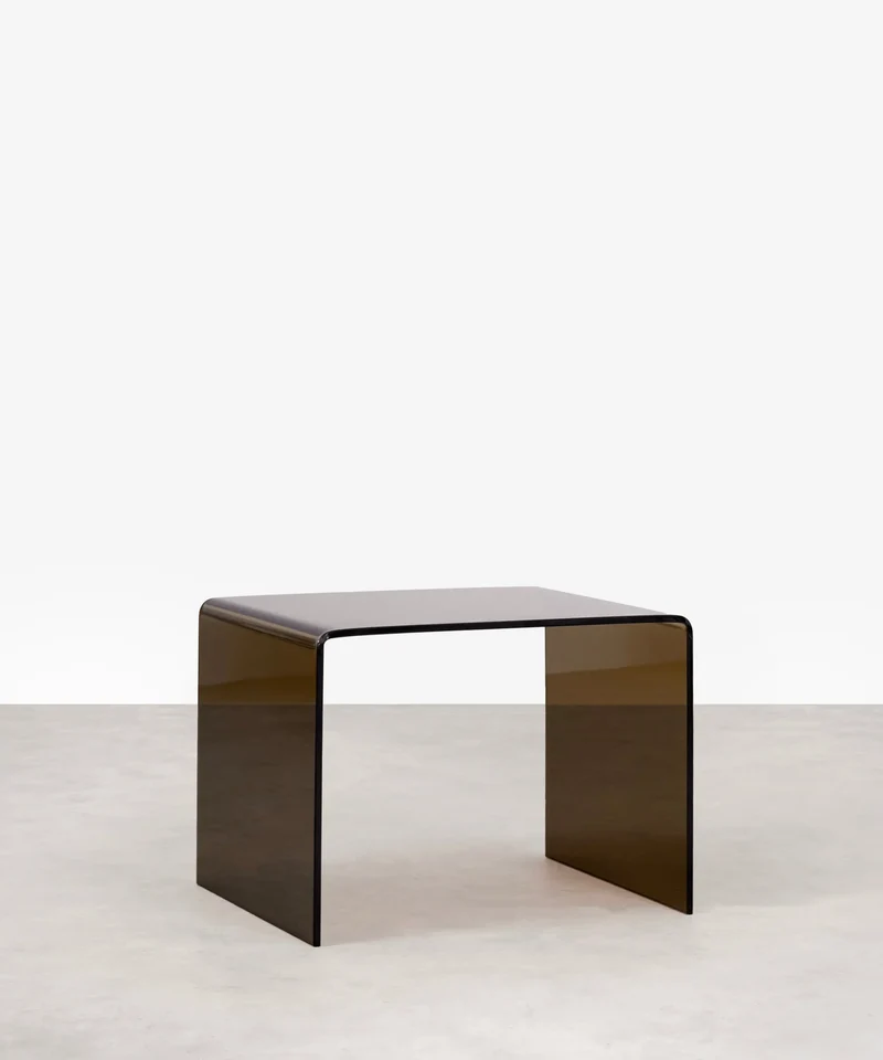 Mesa de Cristal Templado Jolene (63x50 cm)