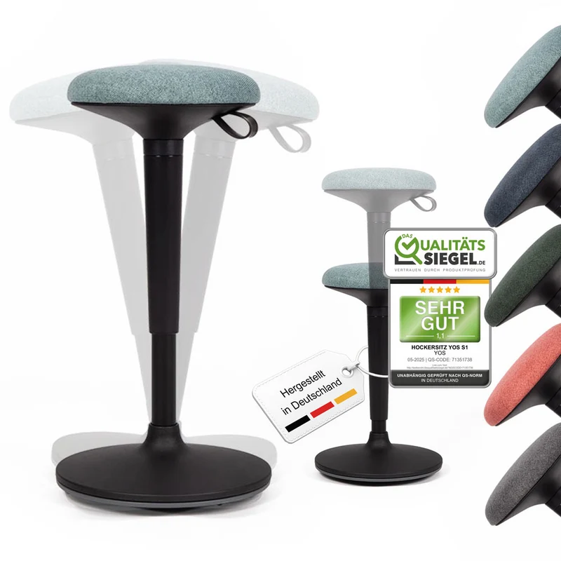 YOS S1 ergonomischer Bürohocker | Stehhocker | Pendelhocker