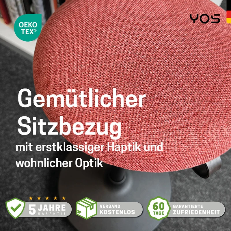 YOS S1 ergonomischer Bürohocker | Stehhocker | Pendelhocker