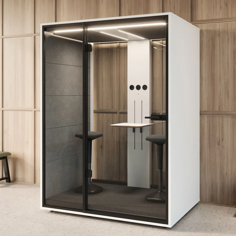 YOS A2 Telefonbox | Telefonzelle | Akustikbox für 2 Personen | Akustiklösung