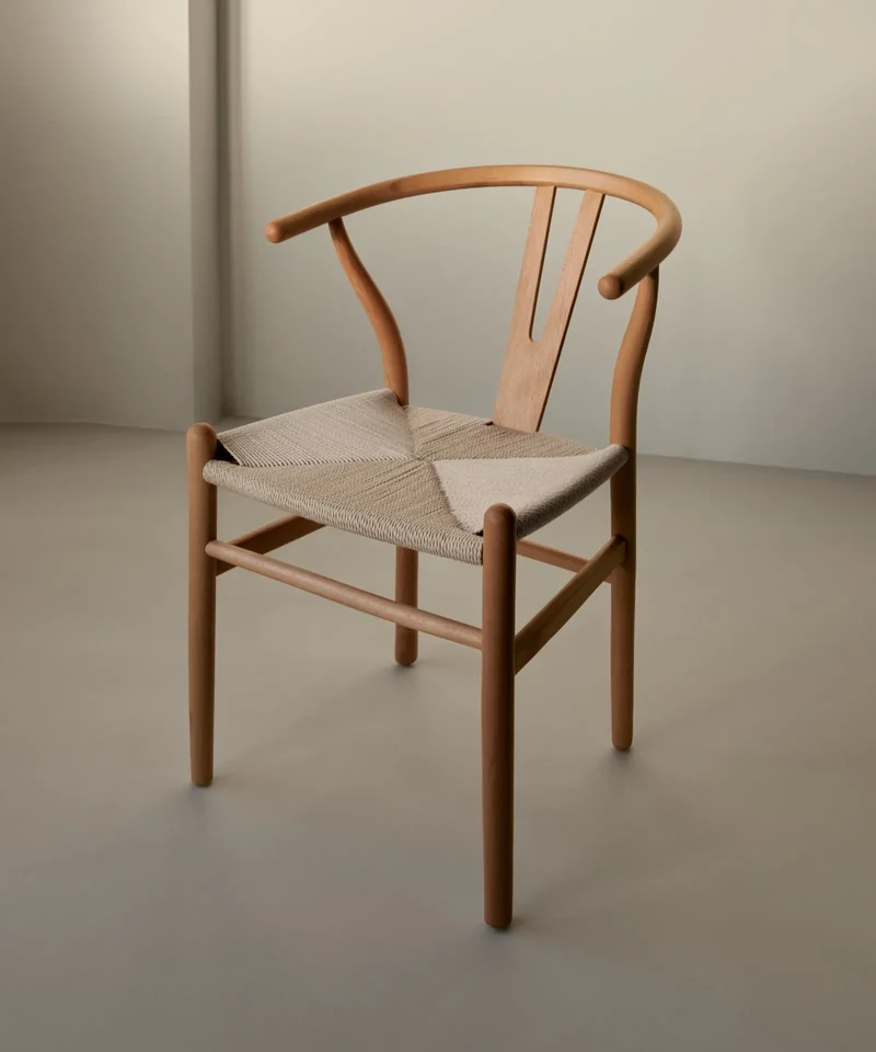 Silla de Madera y Cuerda Trenzada Uish