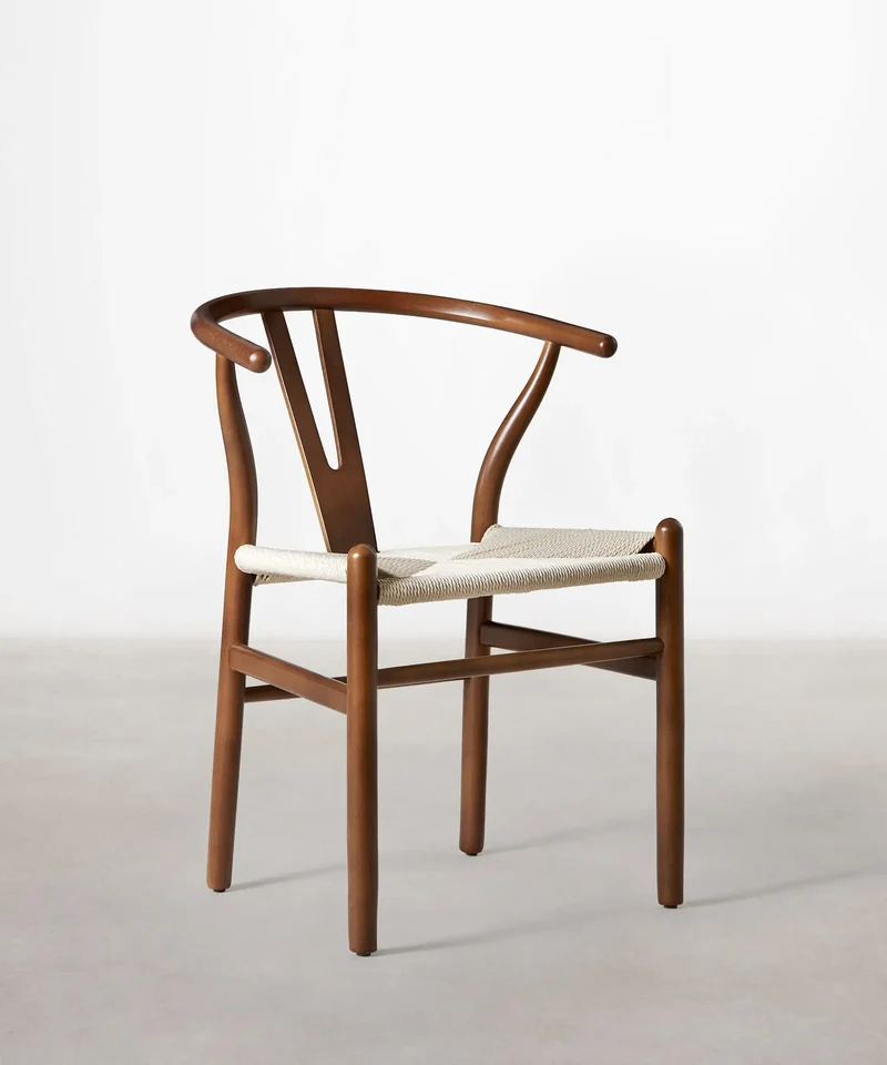 Silla de Madera y Cuerda Trenzada Uish