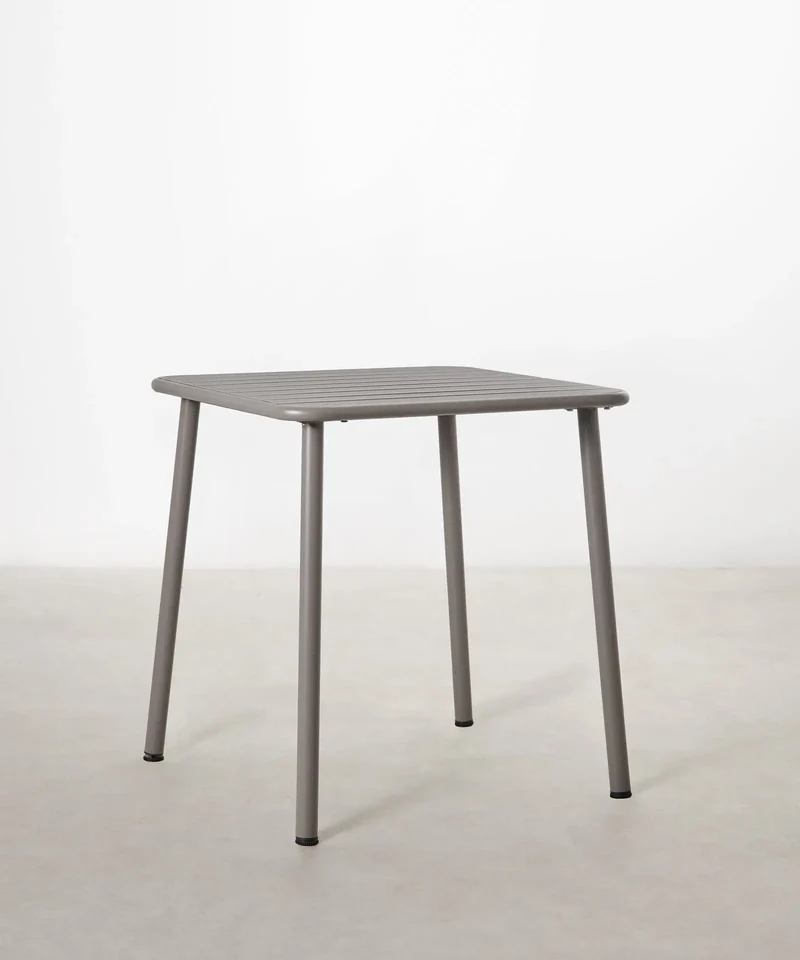 Mesa exterior de metal cuadrada Brisa (70x70 cm)
