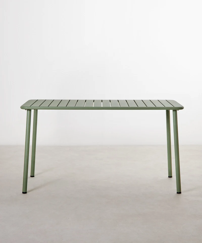 Mesa exterior de metal alargada Sora (140x70 cm)