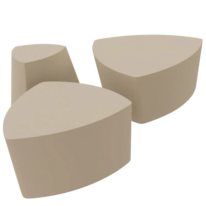 Kensho Stool von Kastel – Design-Polsterhocker & Pouf mobil für moderne Kommunikationszonen