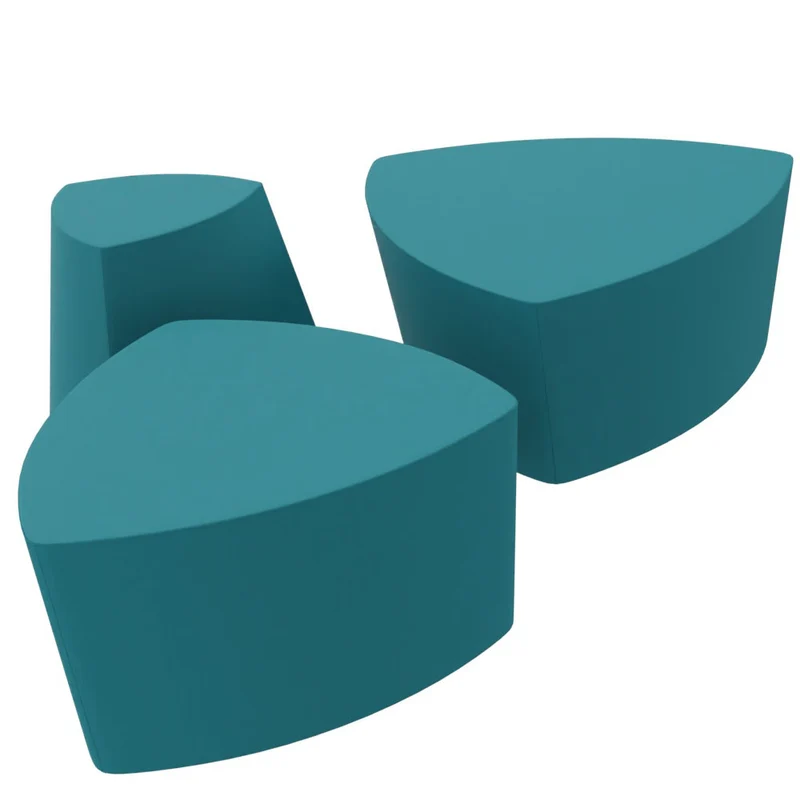 Kensho Stool von Kastel – Design-Polsterhocker & Pouf mobil für moderne Kommunikationszonen