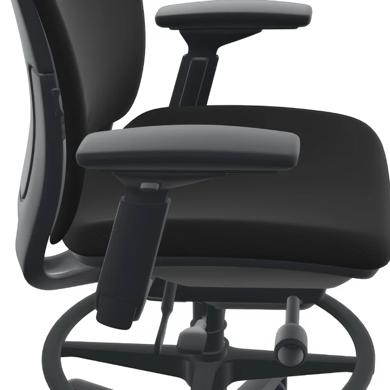 Steelcase Amia Stool, All Features, Adjustable Arms, Adjustable Lumbar Support (Renewed)