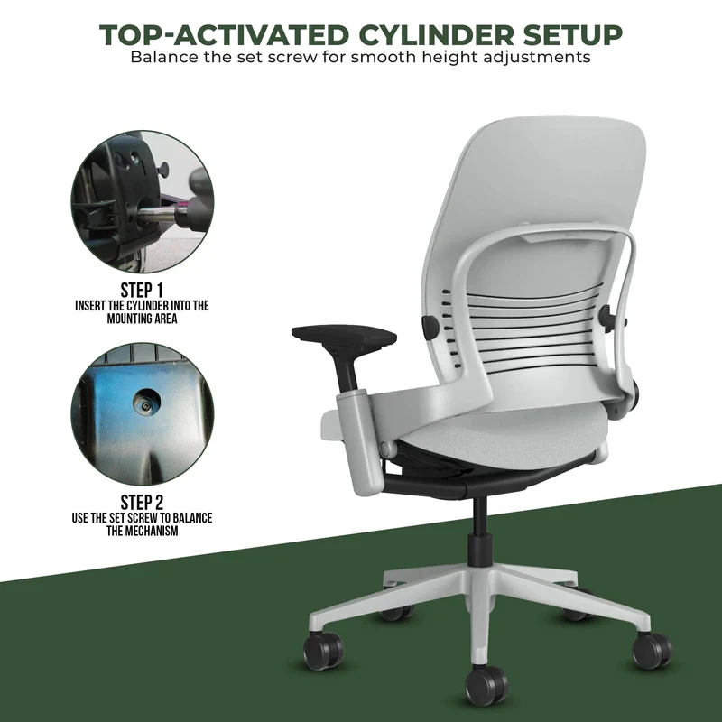 Steelcase Leap V2 Chair (Platinum Frame) Fully Renewed
