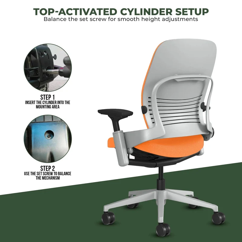 Steelcase Leap V2 Chair (Platinum Frame) Fully Renewed