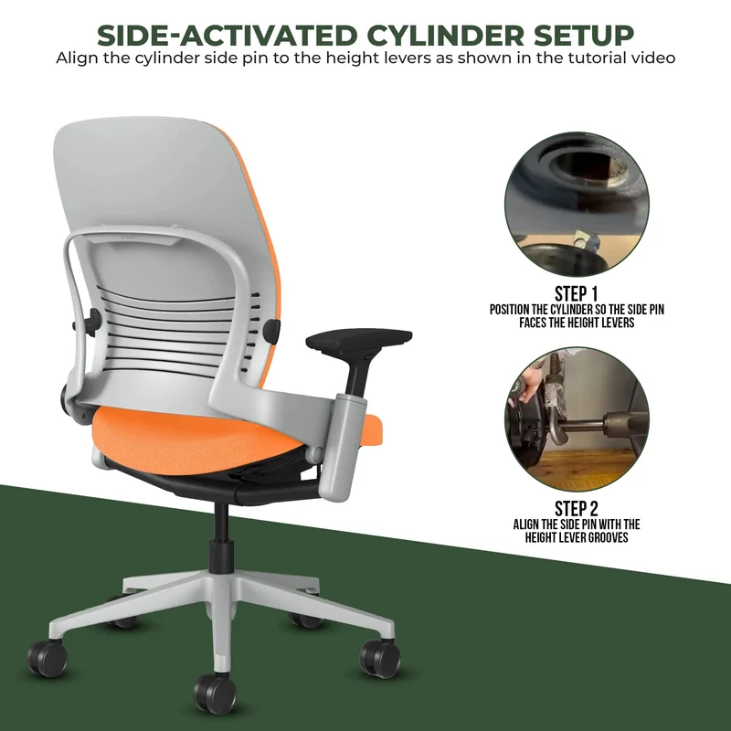 Steelcase Leap V2 Chair (Platinum Frame) Fully Renewed