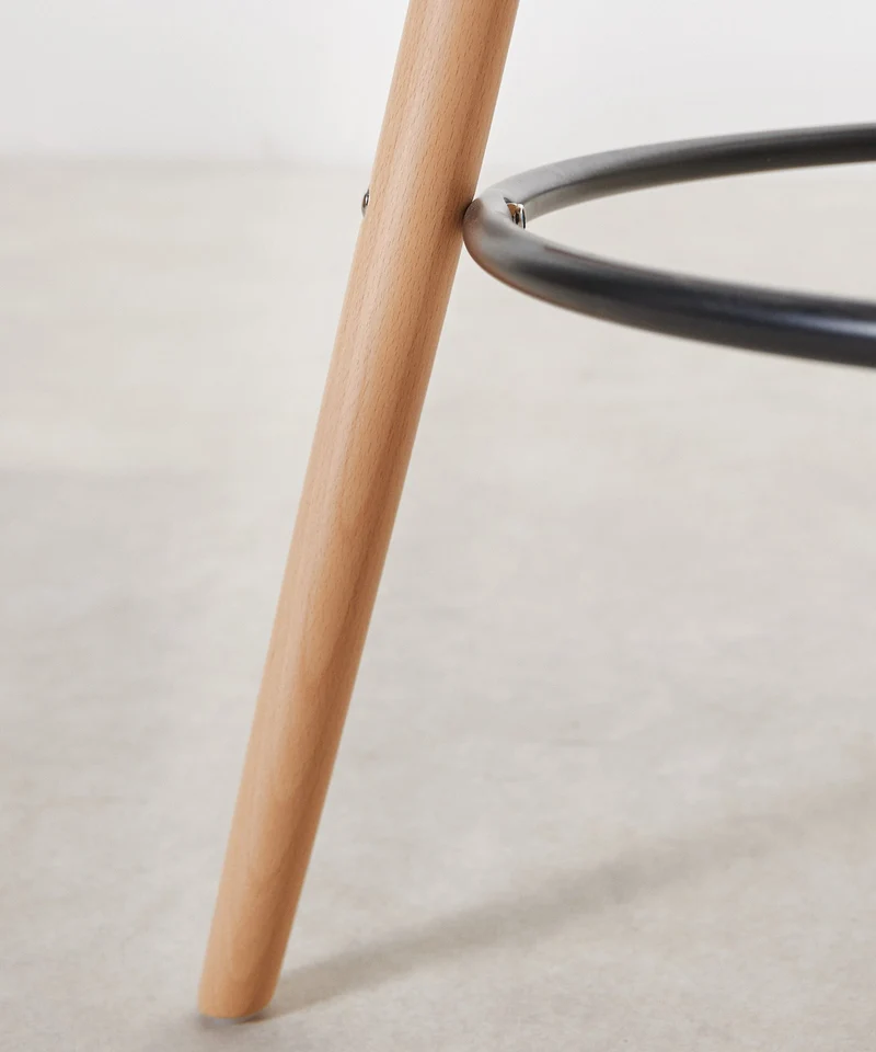 Taburete de Polipropileno y Madera Elon