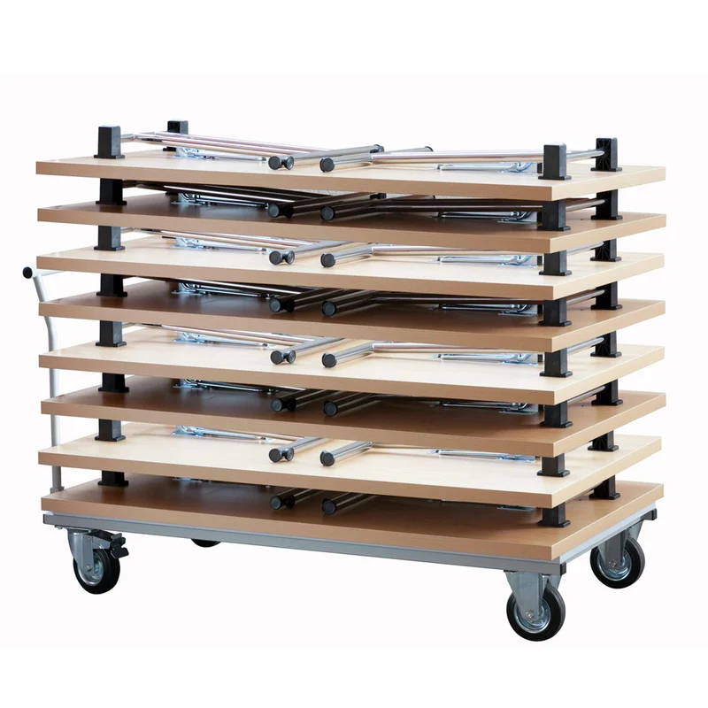 YOS Klapptisch Büro - Schreibtisch klappbar & Stapelbar - 160 x 80 cm & 140 x 70 cm