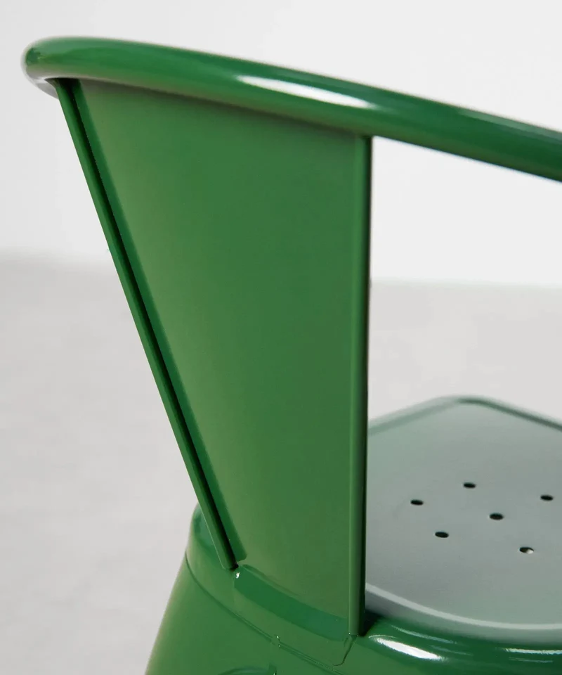 Silla de Comedor de Metal con Reposabrazos Tolik Arms