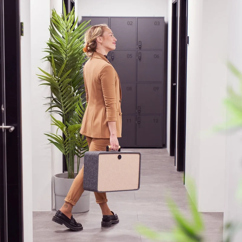 Laptop Tasche Koffer Rucksack - APTO Office Box - Transportable Filzbox - Nimm Dein Büro mit wohin Du willst - Rechnung kaufen