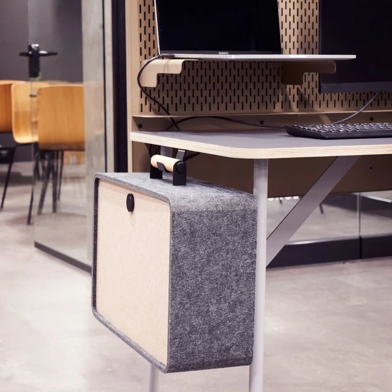 Laptop Tasche Koffer Rucksack - APTO Office Box - Transportable Filzbox - Nimm Dein Büro mit wohin Du willst - Rechnung kaufen