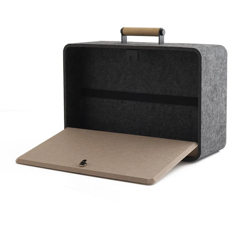 Laptop Tasche Koffer Rucksack - APTO Office Box - Transportable Filzbox - Nimm Dein Büro mit wohin Du willst - Rechnung kaufen