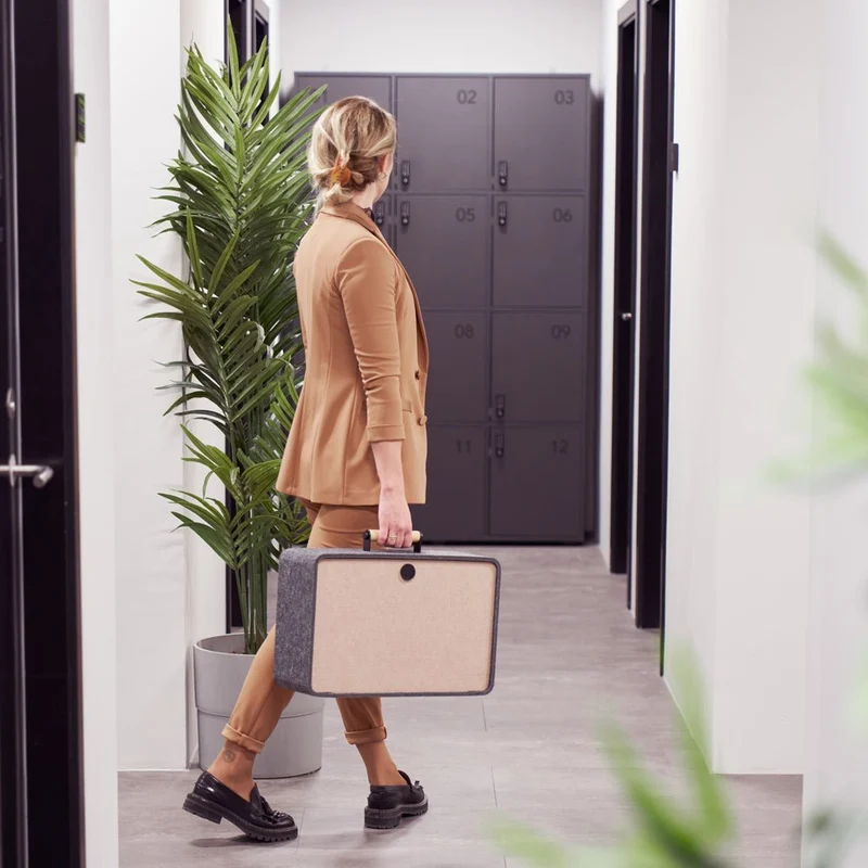 Laptop Tasche Koffer Rucksack - APTO Office Box - Transportable Filzbox - Nimm Dein Büro mit wohin Du willst - Rechnung kaufen