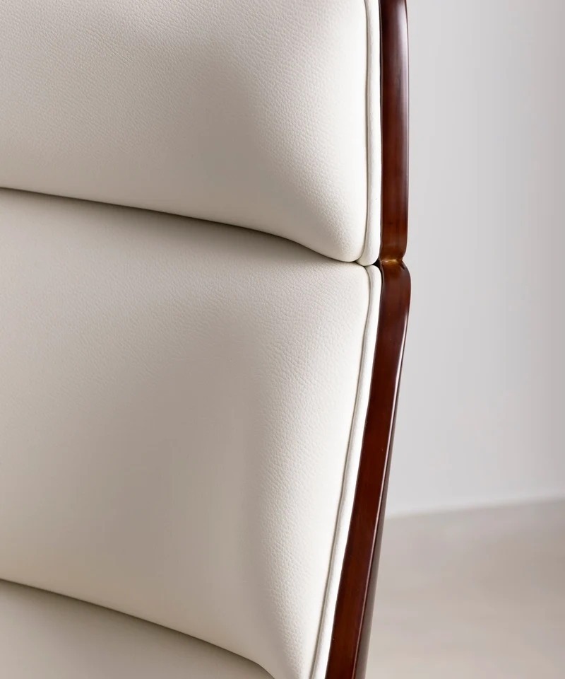 Silla de Escritorio de Polipiel y Madera Shiro