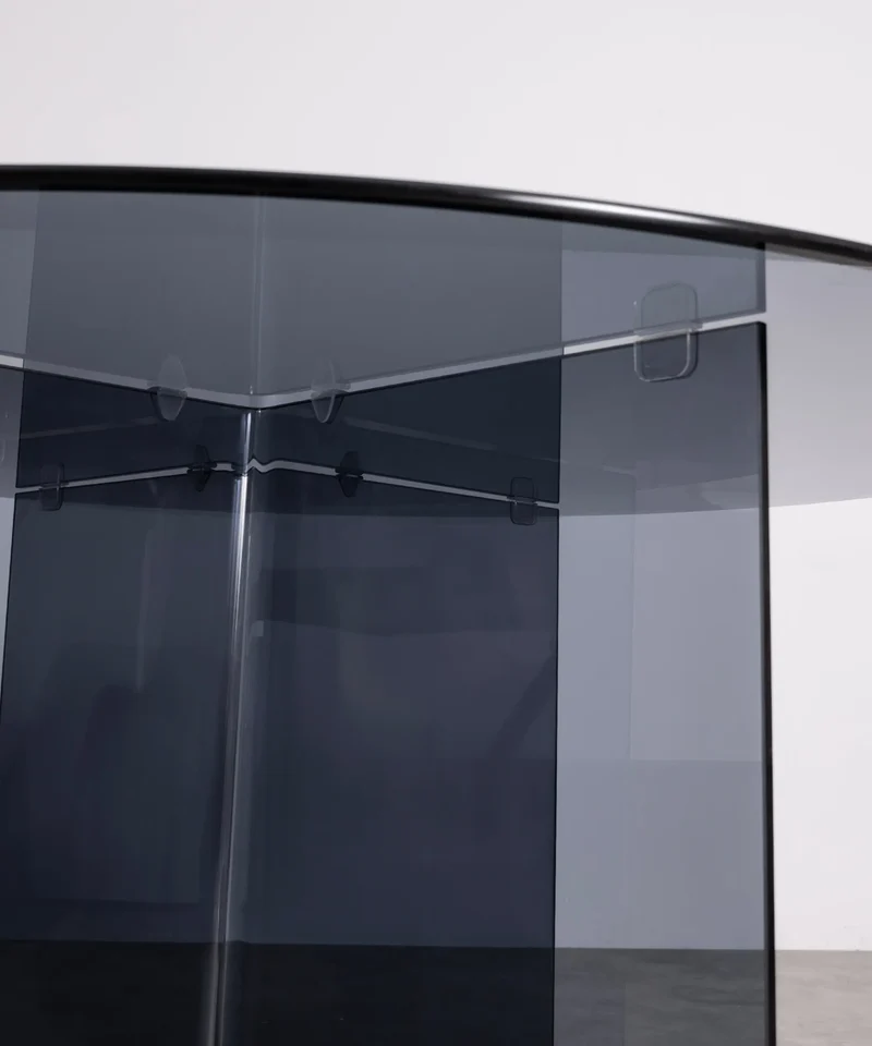 Mesa de Comedor Redonda de Cristal Templado Ona 137 cm