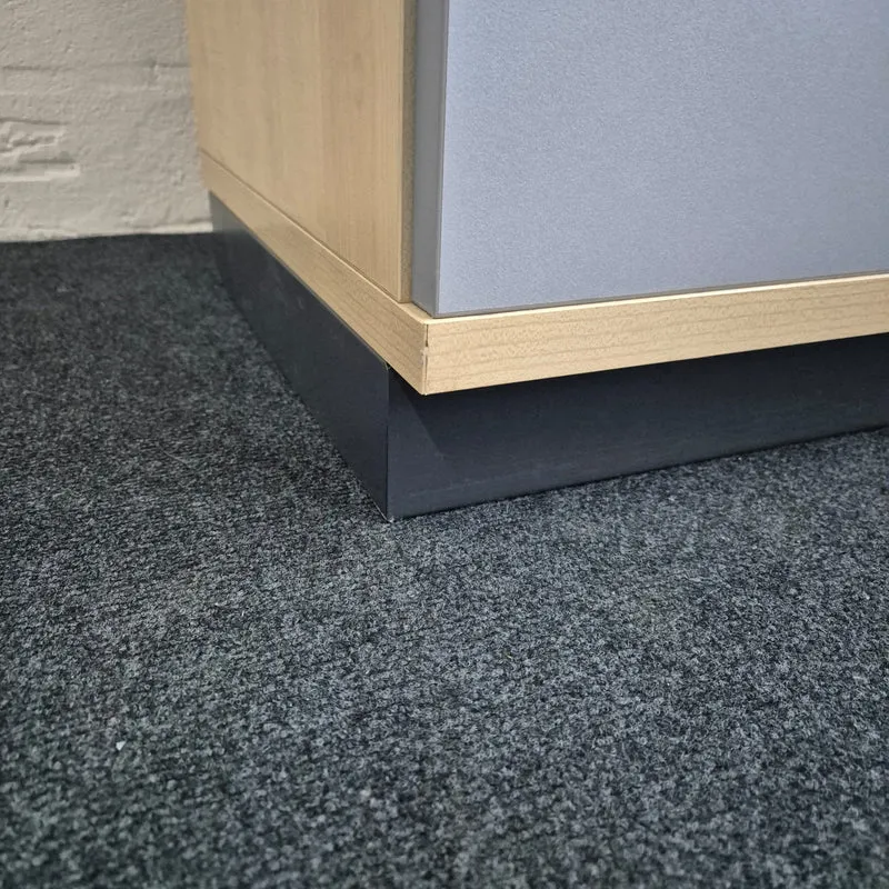 Aktenschrank / OKA / ahorn silber / 100 cm / 5 Ordnerhöhen