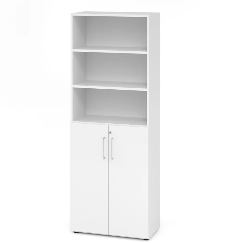 Hammerbacher Aktenschrank Serie 9, Kombischrank 6 OH, abschließbar, 80 x 215,6 x 42cm