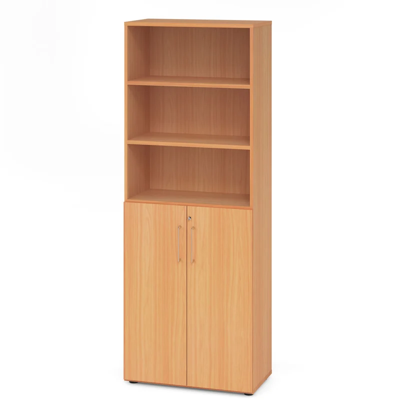 Hammerbacher Aktenschrank Serie 9, Kombischrank 6 OH, abschließbar, 80 x 215,6 x 42cm
