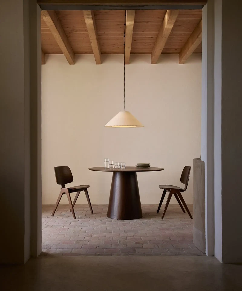 Mesa de Comedor Redonda en Madera Nelly (120 cm)