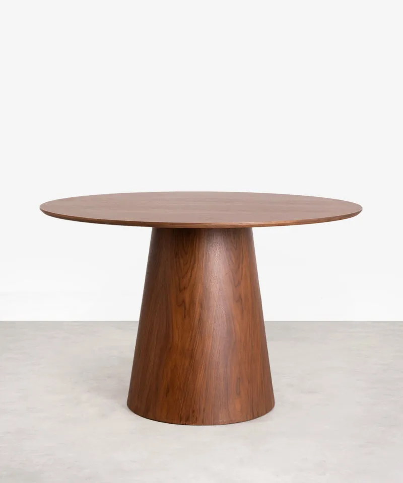 Mesa de Comedor Redonda en Madera Nelly (120 cm)