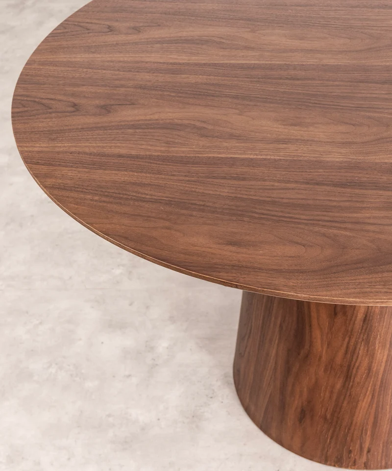 Mesa de Comedor Redonda en Madera Nelly (120 cm)