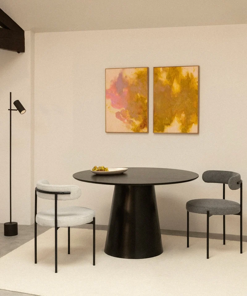 Mesa de Comedor Redonda en Madera Nelly (120 cm)