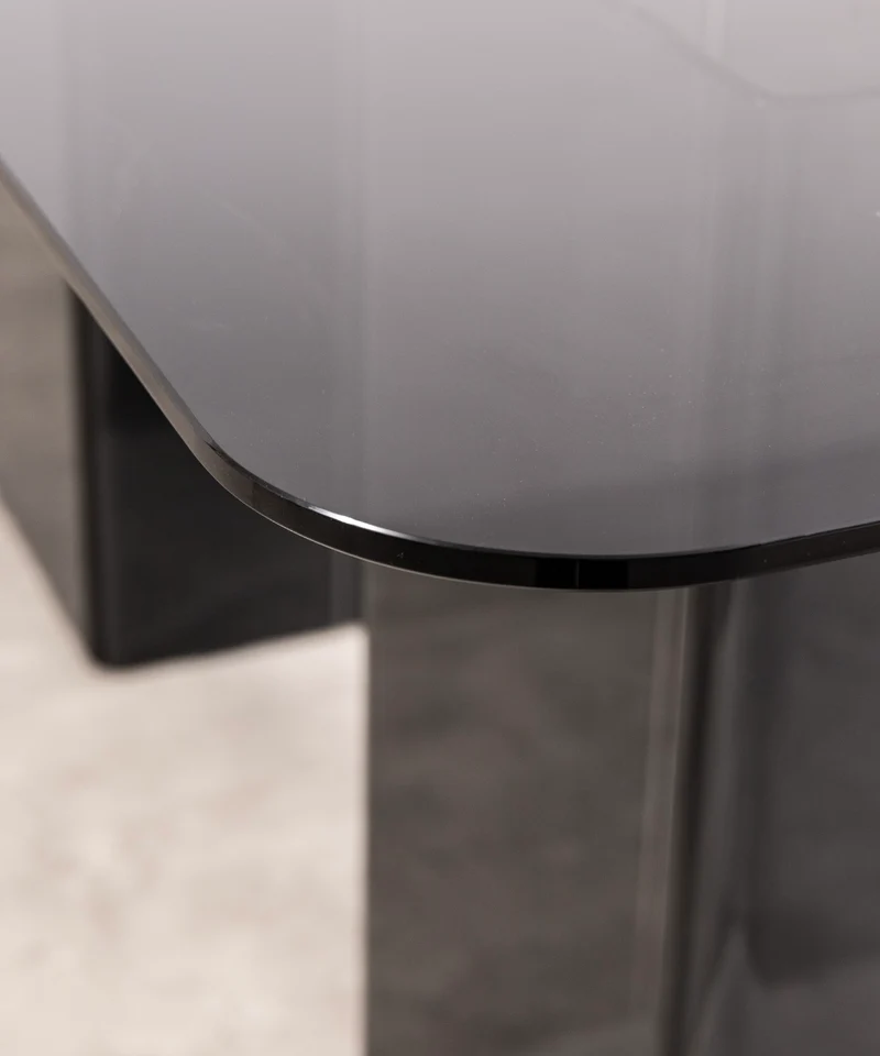 Mesa de Comedor Rectangular de Cristal Templado Eleonora (180 cm x 90 cm)