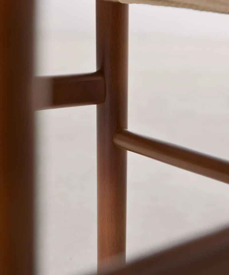 Silla de Comedor en Madera y Cuerda Trenzada Hela