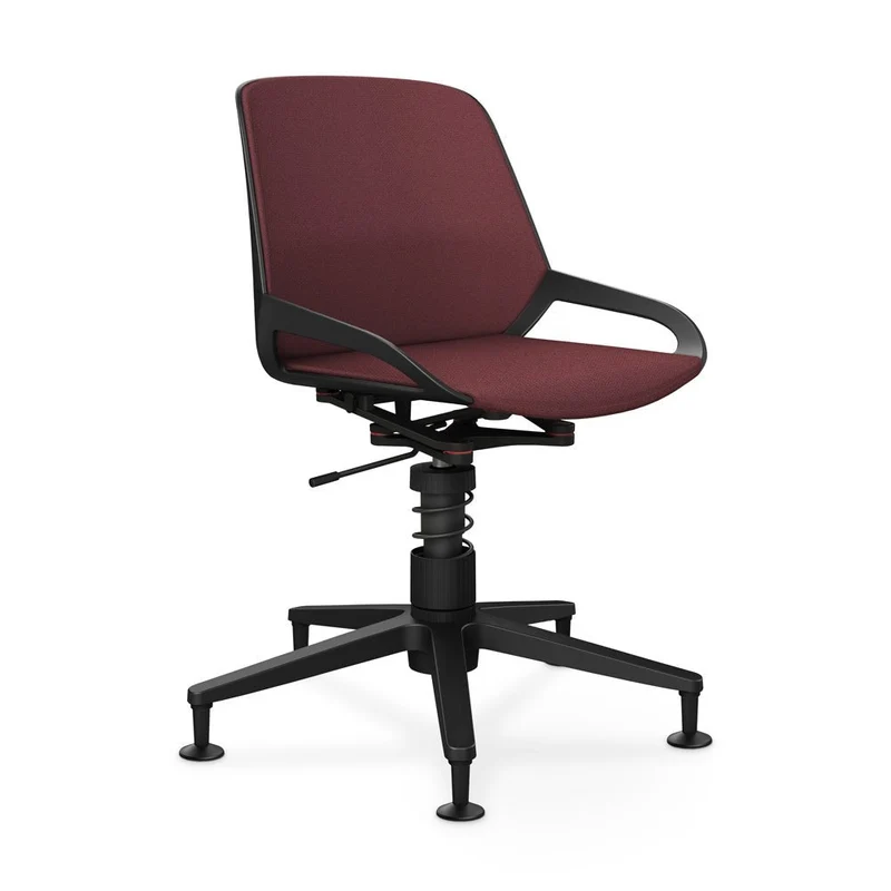 Aeris Numo Task mit Gleiter | Feder | Voll gepolstert - Recyceltes Polyester Cura | Gestellfarbe: Schwarz