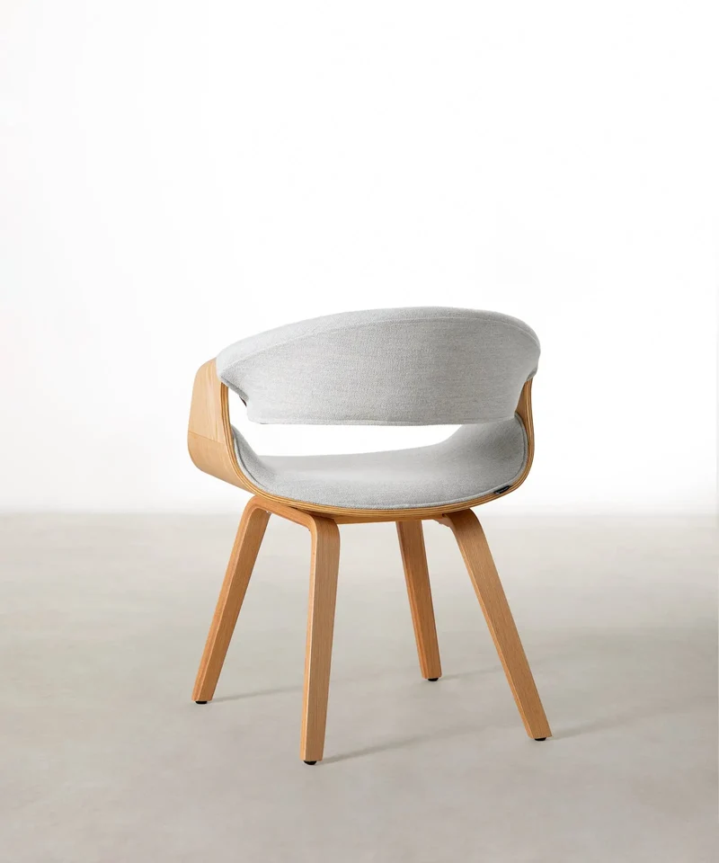 Silla de Comedor en Madera y Polipiel Binsa