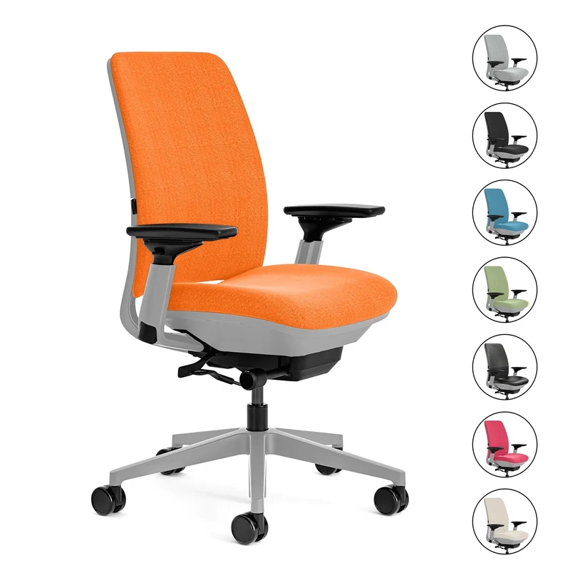 Steelcase Amia Task Chair (Platinum Frame) Fully Renewed