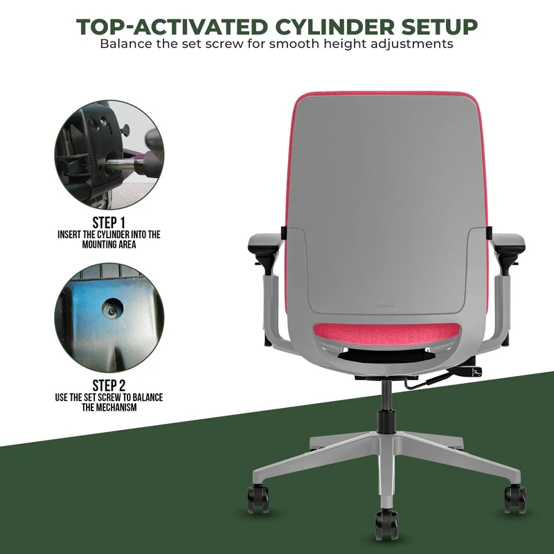 Steelcase Amia Task Chair (Platinum Frame) Fully Renewed