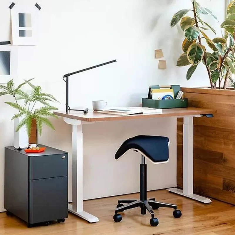 myKolme ILOA One Black | Hocker Rollhocker | Sattelhocker | Gestell Schwarz