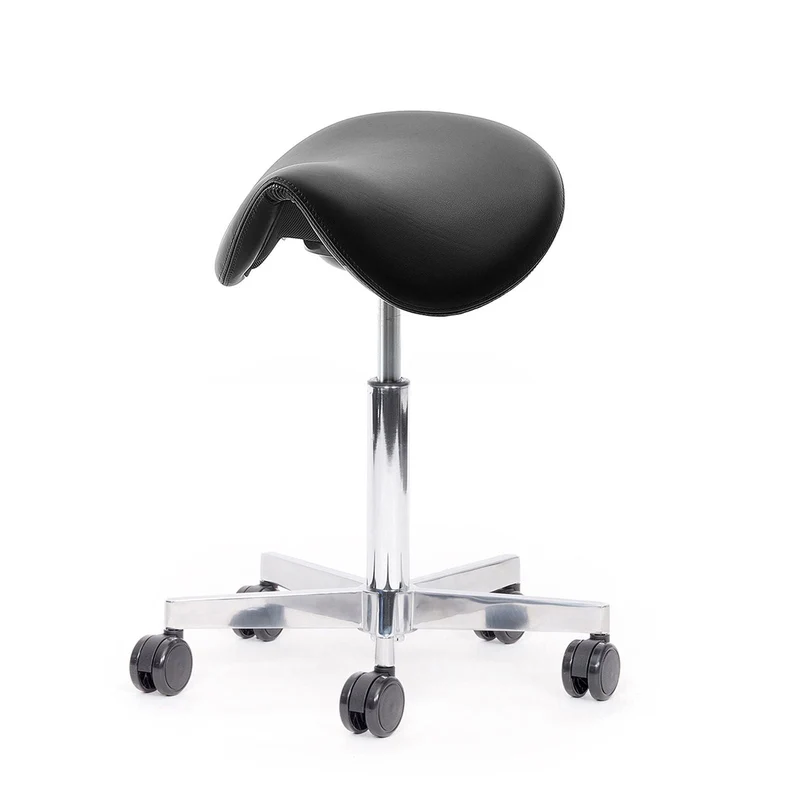lento Sella Rollhocker - Ergonomischer Sattelhocker - Sattelsitz - Textilleder