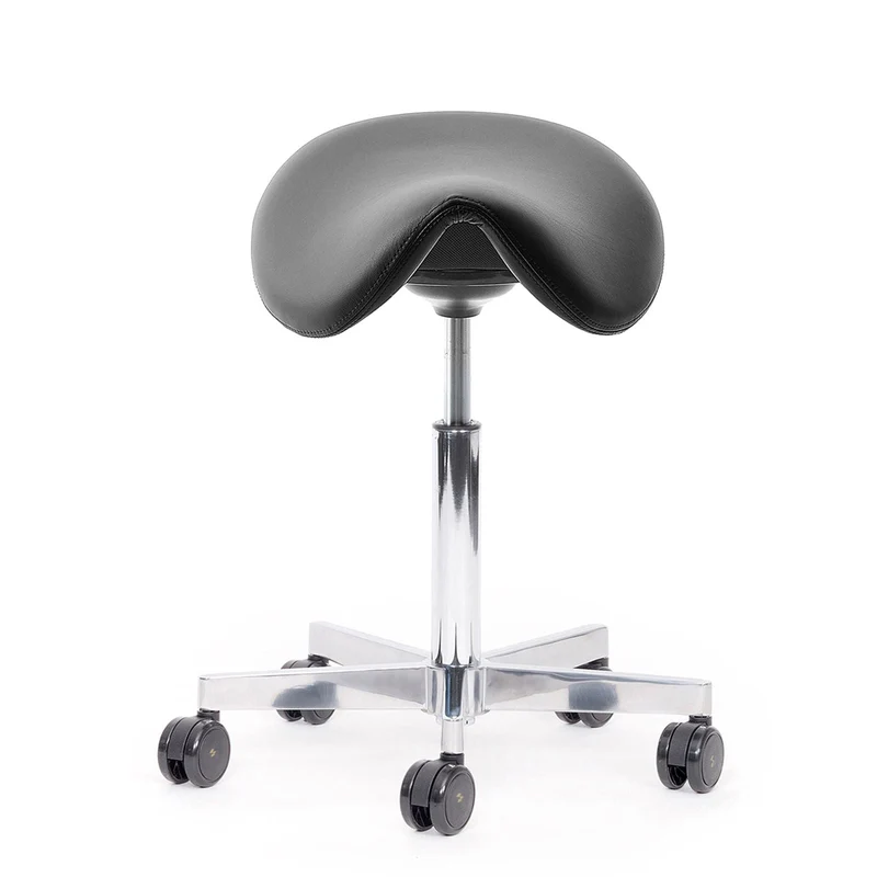 lento Sella Rollhocker - Ergonomischer Sattelhocker - Sattelsitz - Textilleder