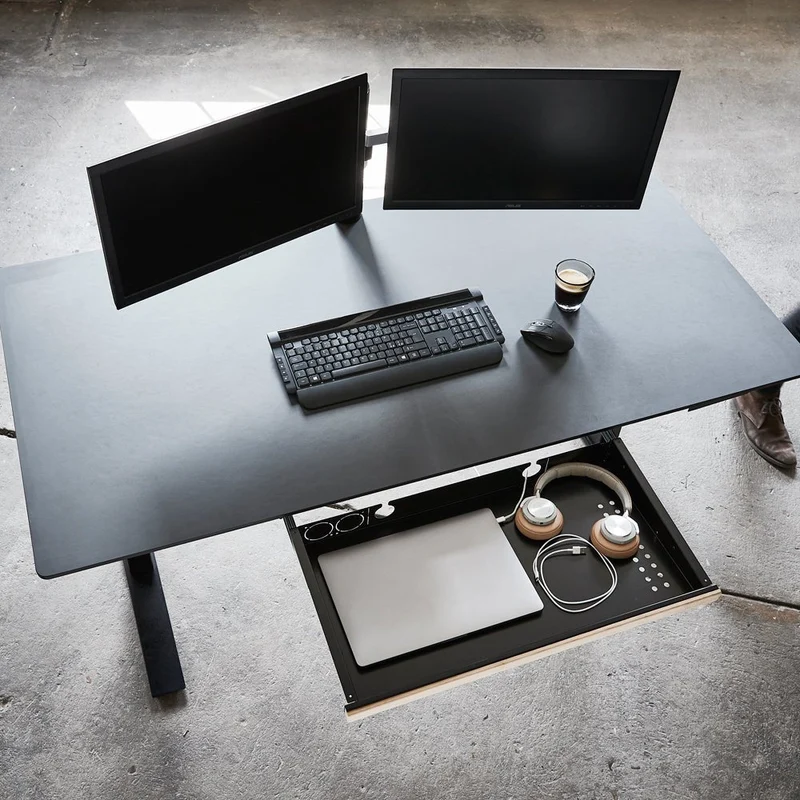 Monitor Halterung | Monitorarm | 1 Monitor | Tischklemme & Tischdurchführung