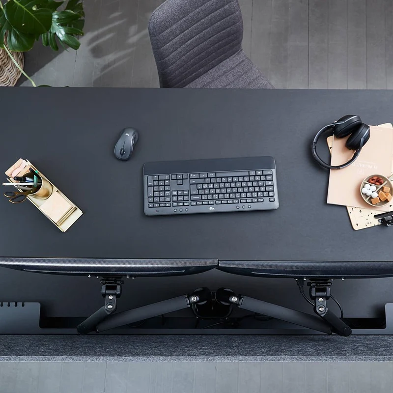 Monitor Halterung | Monitorarm | 1 Monitor | Tischklemme & Tischdurchführung