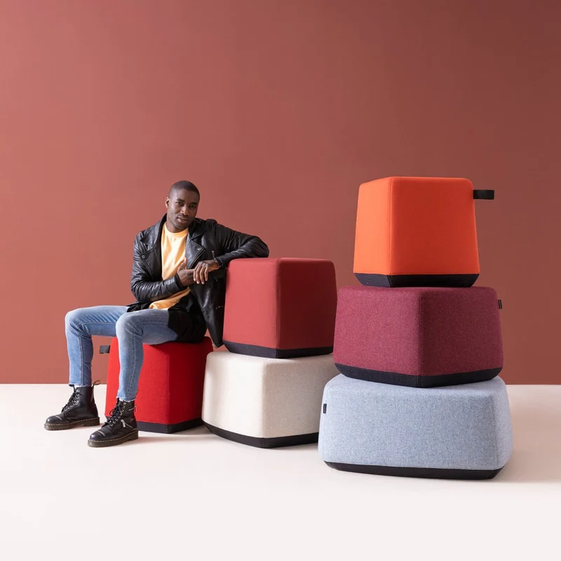 Dauphin Allora AO 6903 | Pouf | Loungehocker | 60x60x40cm