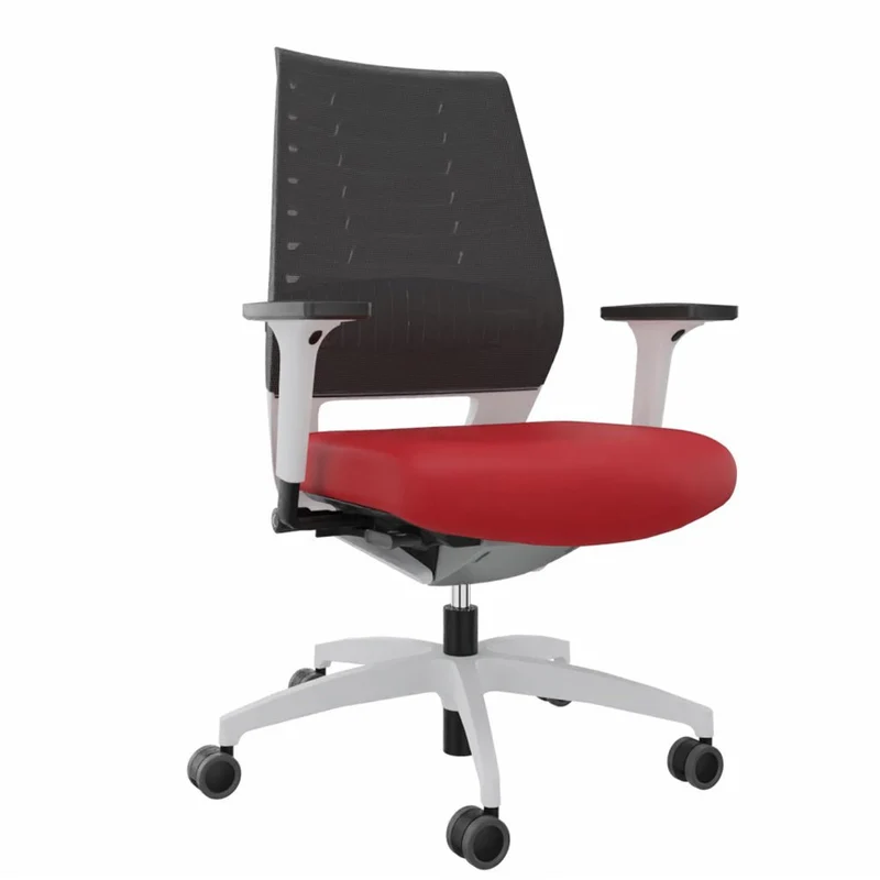 Ergonomischer Bürostuhl Dauphin X-CODE XC 5380 - Rücken Graphitgrau - Gestell Weiß